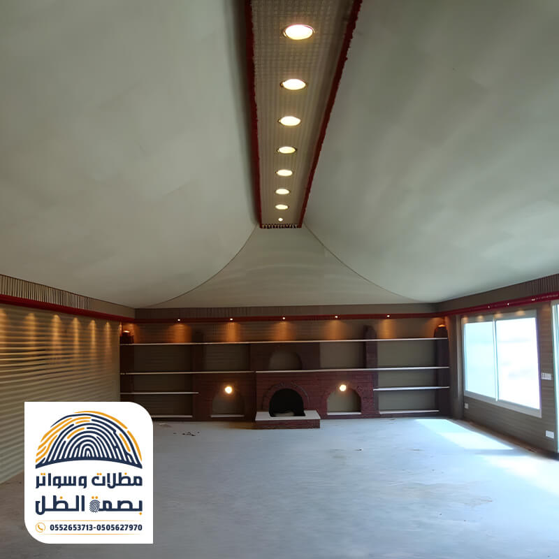 خيمة ضيافة من الداخل مؤسسة بصمة الظل