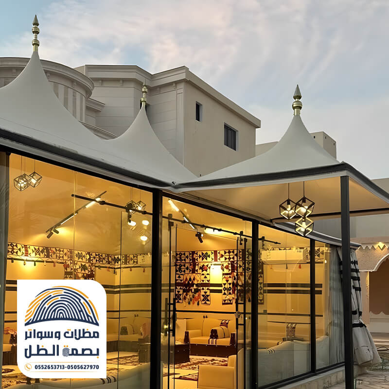 خيمة ملكية فاخرة من مؤسسة بصمة الظل