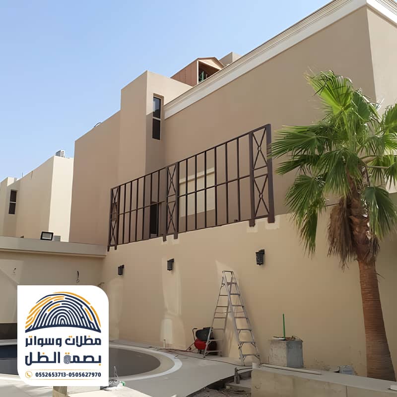 تركيب سواتر قماش مؤسسة بصمة الظل