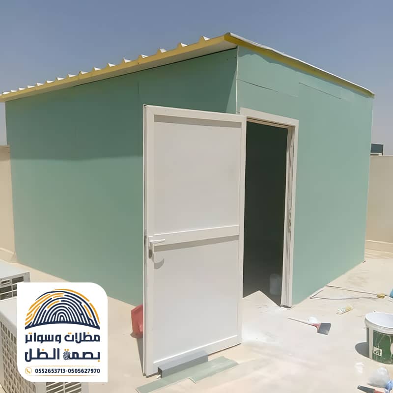 ملحق ساندوتش بانل بسقف مقاوم للامطار والحرارة