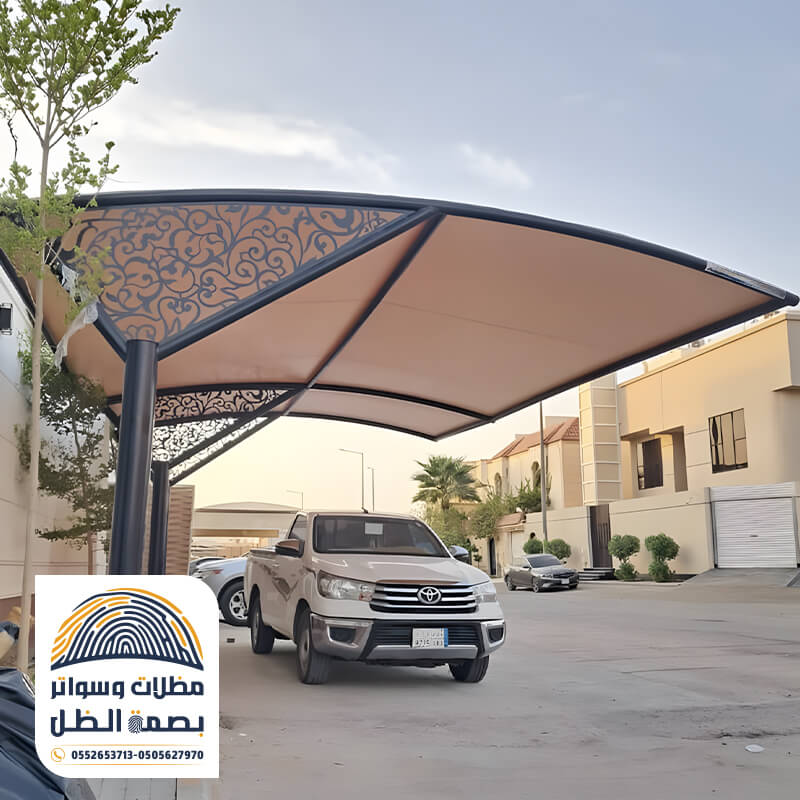 مظلات سيارات حديثة بدون اعمدة امامية مظلات كابولي