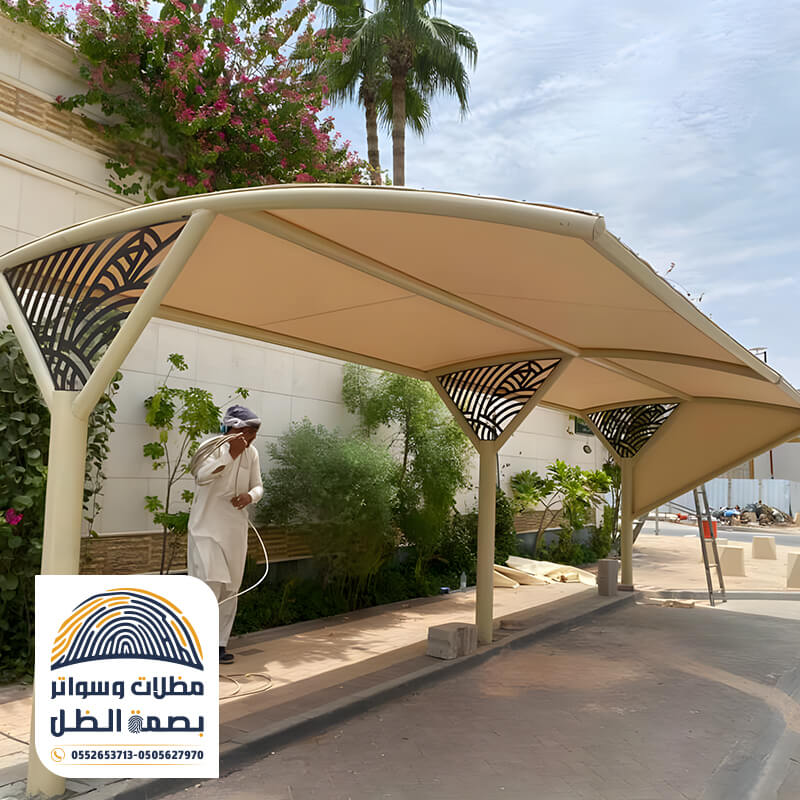 مظلات سيارات كابولي الرياض
